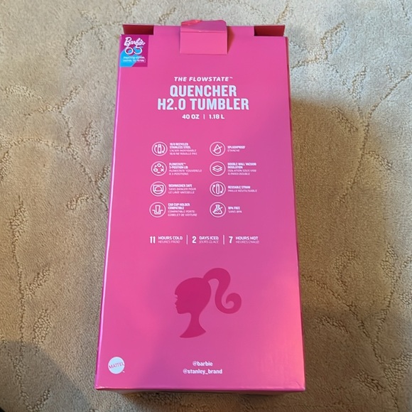 Stanley x Barbie BARBIE ICON 40 OZ QUENCHER Packaging Only - Picture 5 of 5